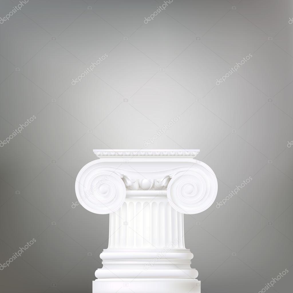 Background with ionic column