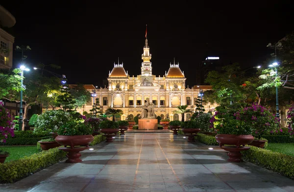 Vista panorâmica da Prefeitura de Ho Chi Minh em Saigão Imagem De Stock