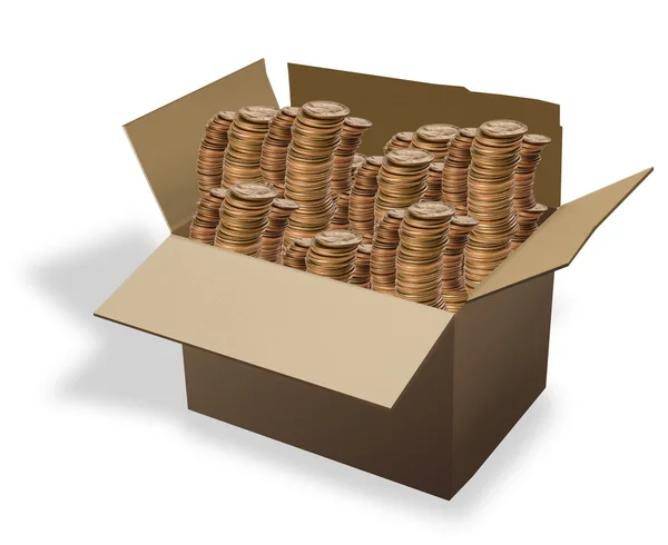 Box of Money. — Stock Photo, Image