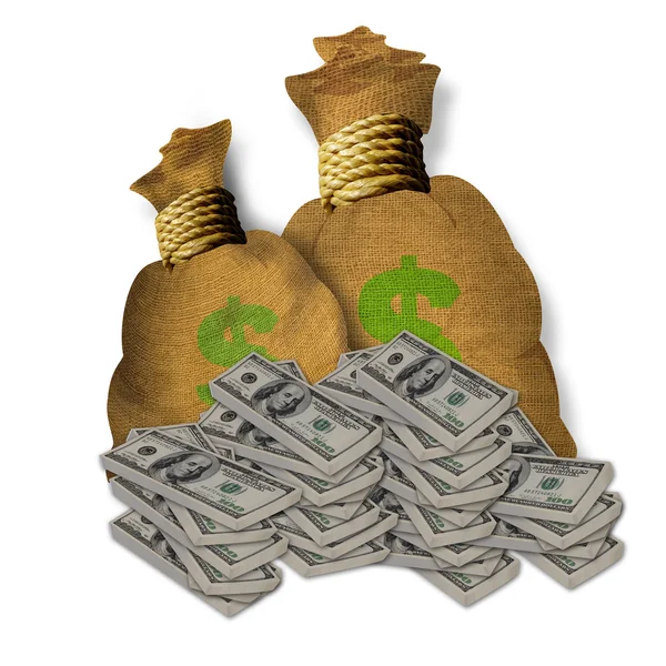 Bags of Money. — Stock Photo, Image