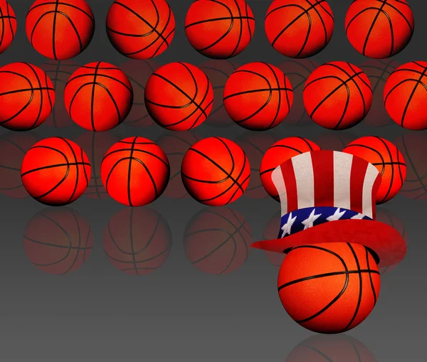 Amerikaans basketbal. — Stockfoto