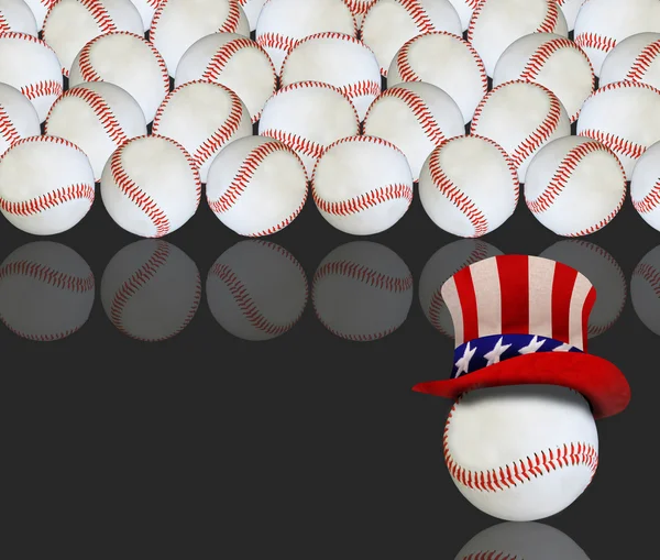 Amerikan beyzbol topları. — Stok fotoğraf