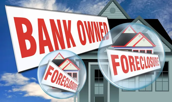 Banco Próprio Foreclosure . Imagem De Stock