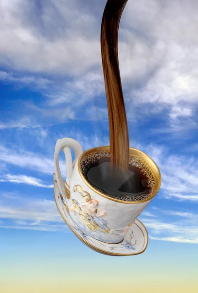 Flytende kaffe . – stockfoto