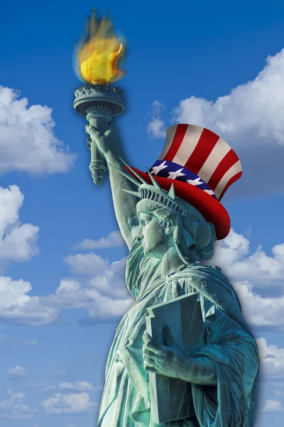 Estátua da liberdade. — Fotografia de Stock