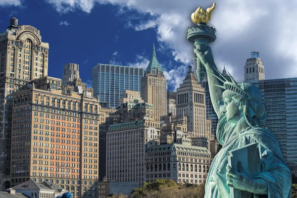 NYC में स्वतंत्रता की प्रतिमा . — स्टॉक फ़ोटो, इमेज
