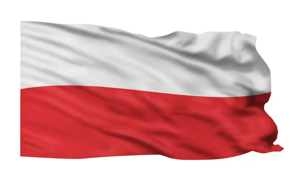 Polen flagga. — Stockfoto