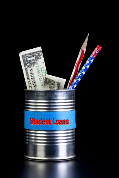 Student Loans tin Can. — Stock Photo, Image