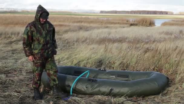 Мисливець — стокове відео