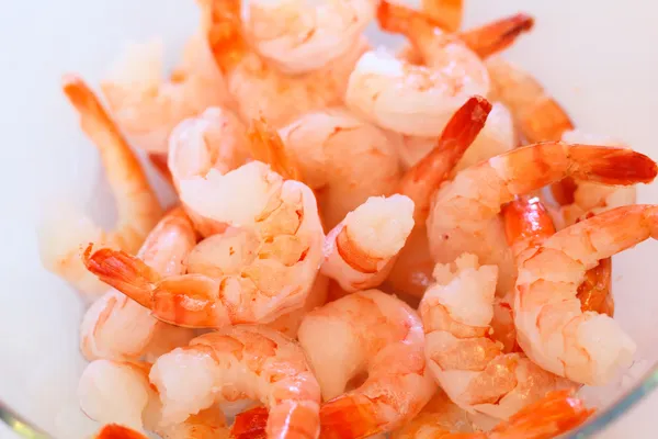 Some prepared shrimps Stock Photo