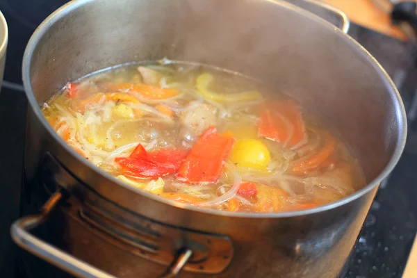 鍋のスープ — ストック写真