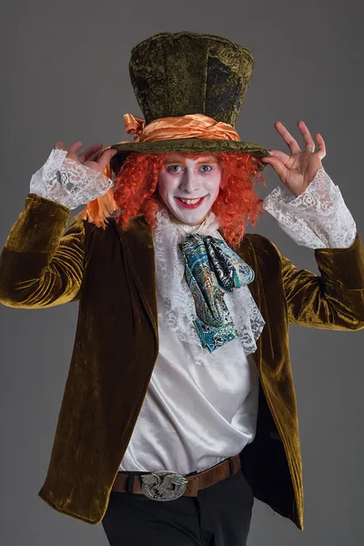 Crazy hatter from wanderland character — Stock Photo, Image