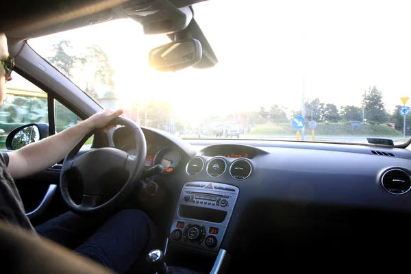 Anreise mit dem Auto — Stockfoto