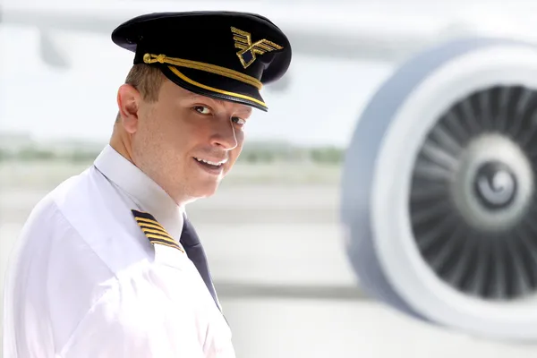 Cheerful pilot — Stock Photo, Image