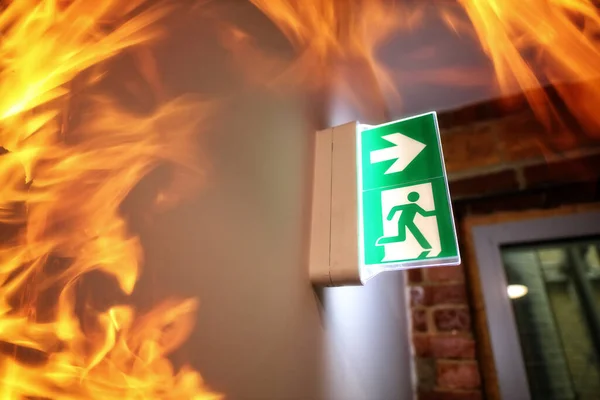 fire and emergency exit in a city building