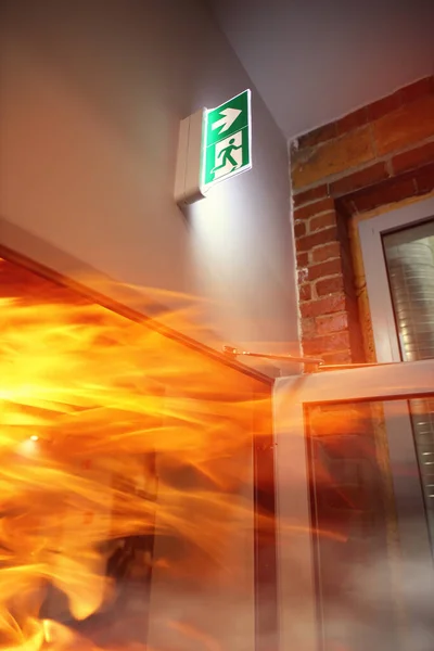 Incendio Edificio Oficinas — Foto de Stock