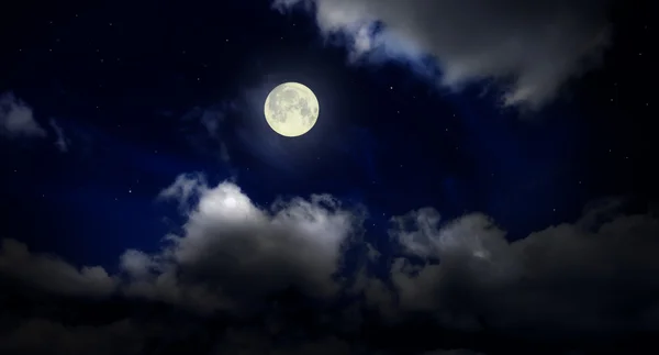 Night sky with moon Stock Image