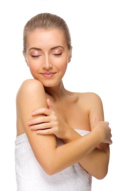 genç kız Spa tedavisi hazırlanıyor