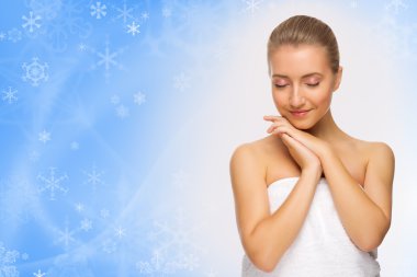 Genç sağlıklı kadın.