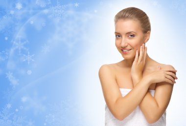 Genç sağlıklı kadın.