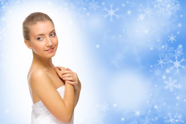 Genç sağlıklı kadın.