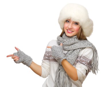 jest işaret eden genç kız şovları