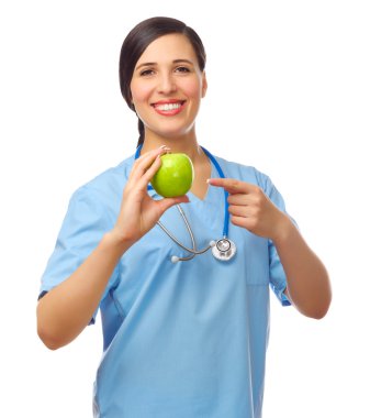 apple ile genç bir doktor