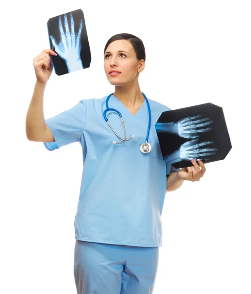 Young doctor with x-ray — Stock Photo, Image