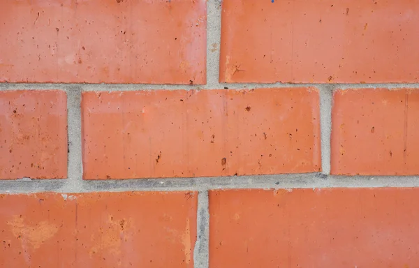 Oude rode bakstenen muur — Stockfoto