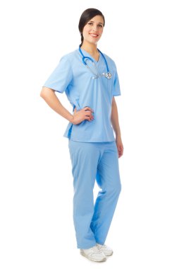 Doktor izole stetoskop ile