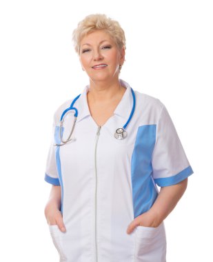 Olgun doktor izole stetoskop ile