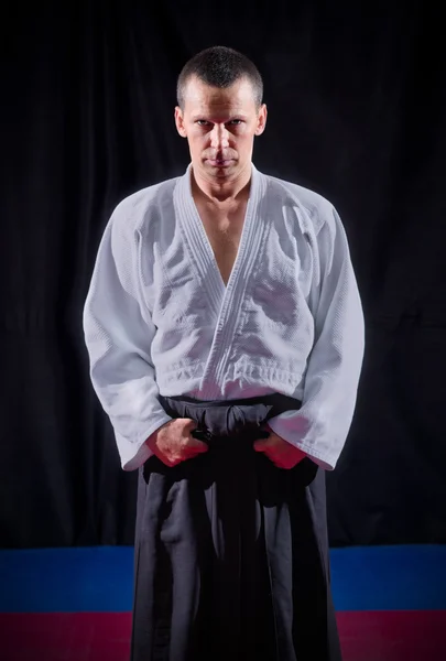 Aikido-Kämpfer — Stockfoto