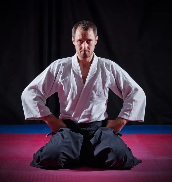 Aikido-Kämpfer — Stockfoto