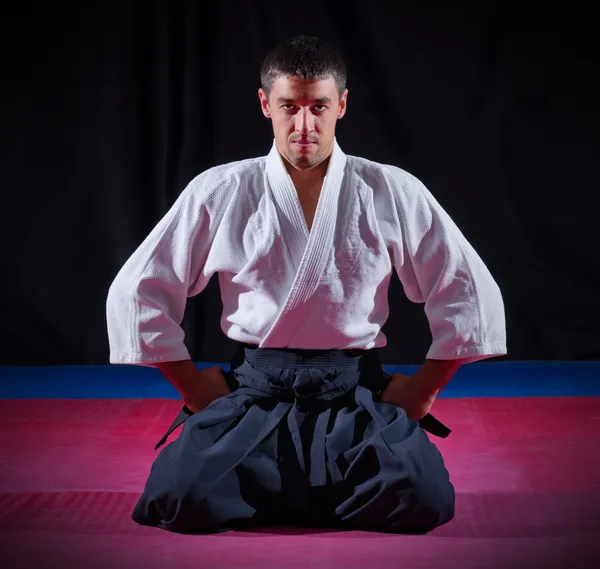 Aikido-Kämpfer — Stockfoto