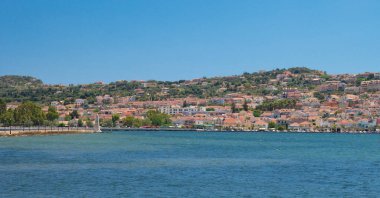 Kefalonia adasında argostoli yoğunluğu