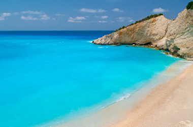 Porto katsiki beach lefkada Adası Yunanistan