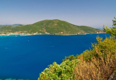 Yunanistan 'ın Lefkada adasındaki Vassiliki köyü