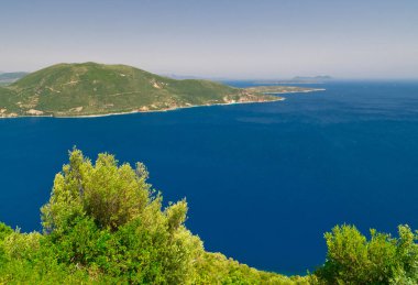 Yunanistan 'ın Lefkada adasındaki Vassiliki köyü