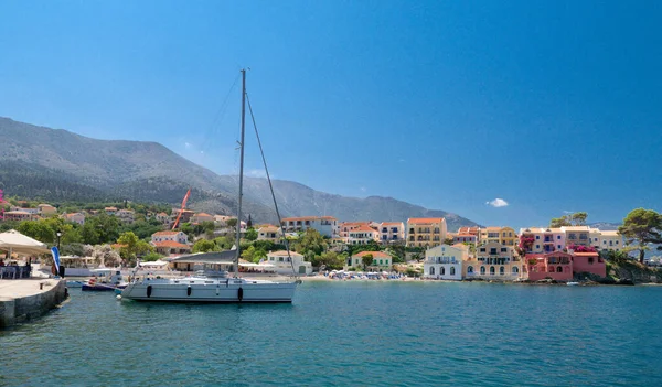 Kefalonia adasındaki Assos köyü.