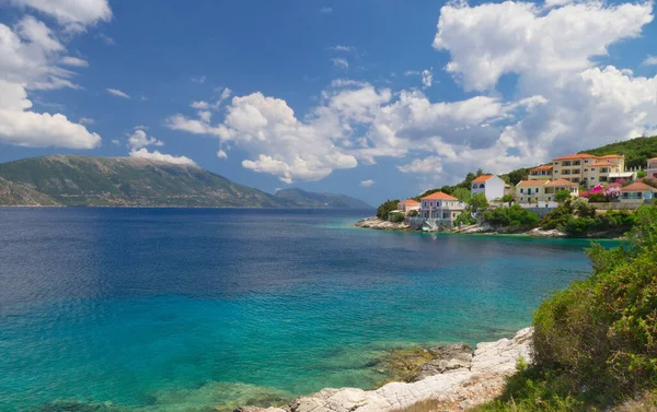 Fiscardo Dorf Auf Der Insel Kefalonia — Stockfoto