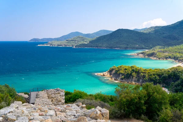 Yazın Yunan Sahili — Stok fotoğraf