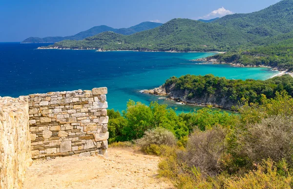 Yazın Yunan Sahili — Stok fotoğraf