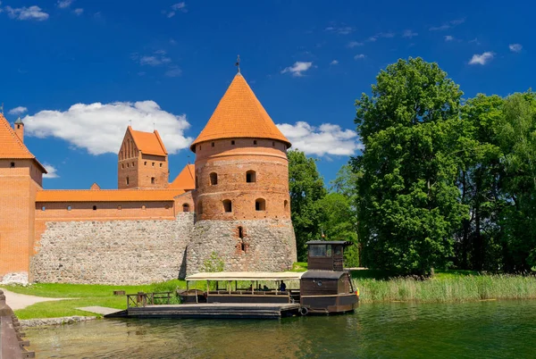 Тракайський Замок Влітку — стокове фото