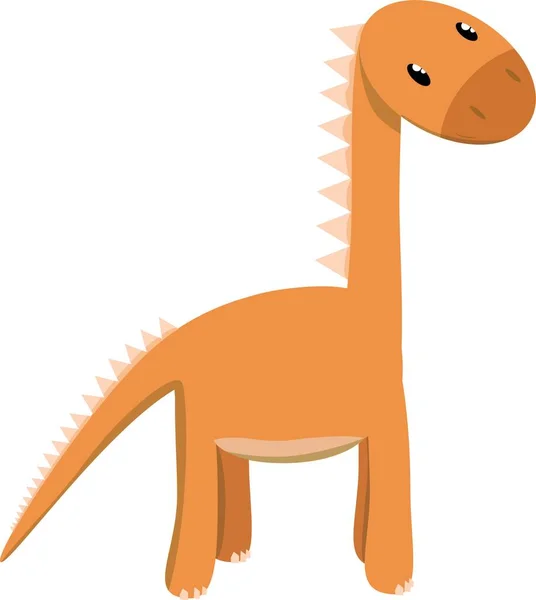 Πολύχρωμη Παιδική Ζωγραφική Δεινοσαύρων Διανυσματική Απεικόνιση — Διανυσματικό Αρχείο