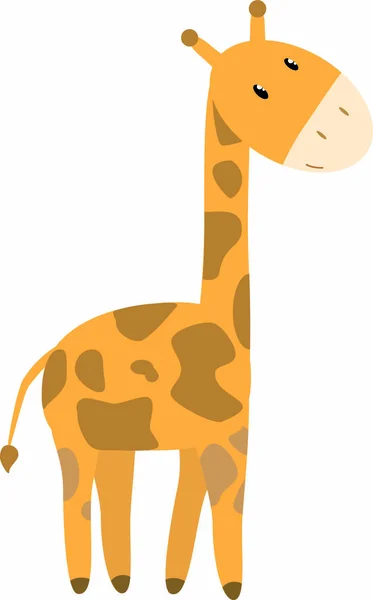 Giraffe White Background — Stock Vector
