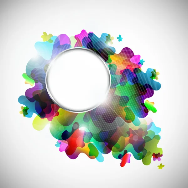 Abstract colorful background with metal frame — Stock Photo, Image
