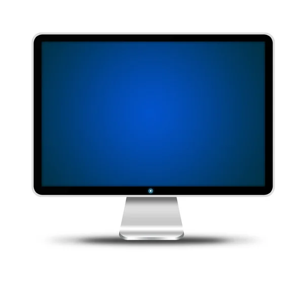 Computer display isolated over white — Stock Photo, Image