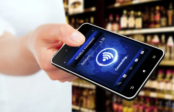el cep telefonu mobil ödeme ekran ile tutarak