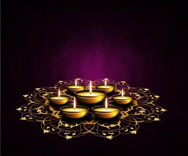 kandil ile diwali tebrik edilen koyu arka plan yerleştirin.