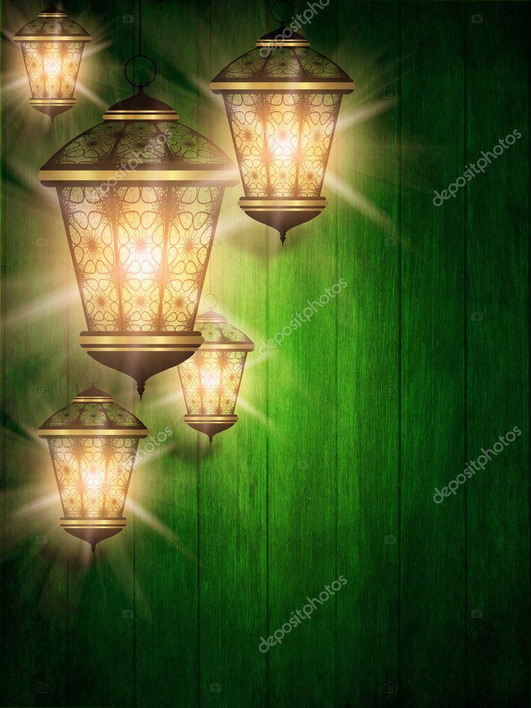 Ramadan kareem background with shiny lanterns Stock Photo by ©ayo888  44795783